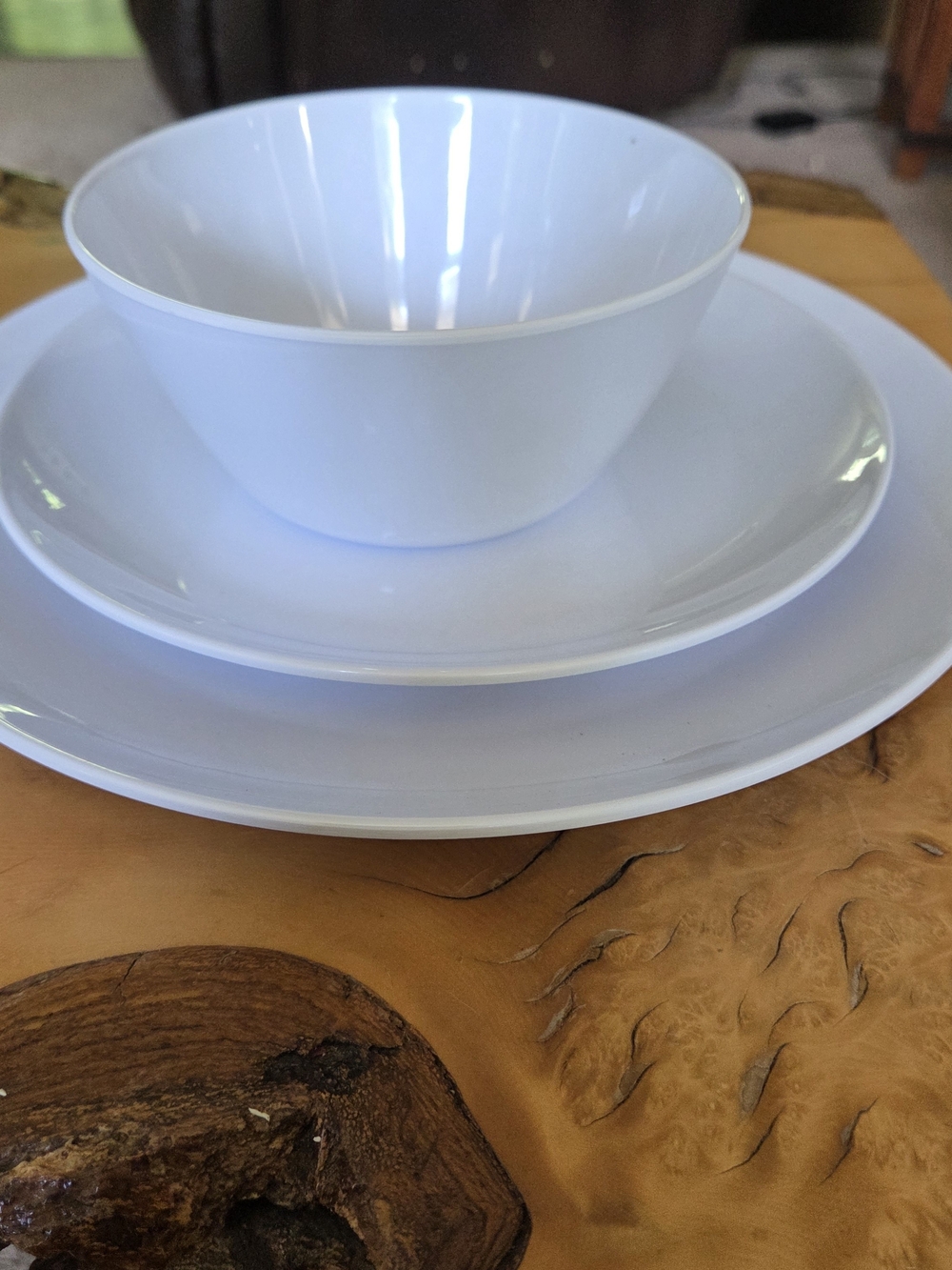Classic White Dinner Bowl and Plate Set. NWOT